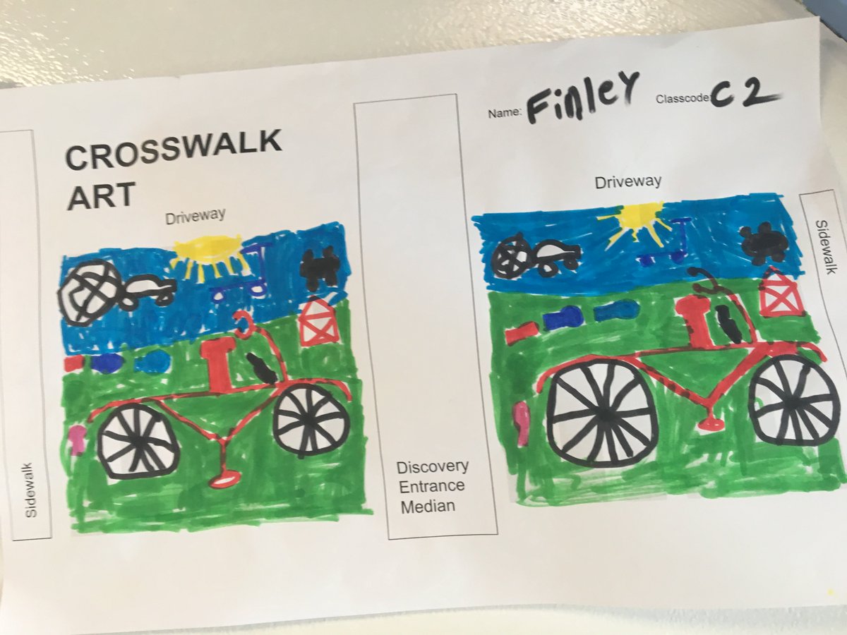 Mburkeart's tweet image. @DscAPSG2 Artists displayed their ideas to get feedback from their peers on the @DiscoveryAPS Crosswalk designs. @CTEResource #CHANGE #sustainability #biodiversity