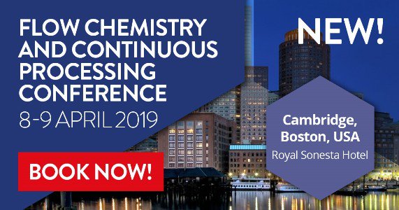 SciUp's tweet photo. Dr Shawn E. Conway @cambrex USA will be presenting 'Practical Application of Continuous Flow Process Development' at our Flow Chemistry Conference in Boston 8-9 April. Register now at https://t.co/HtCk0tP8Rq #flow #goflow #flowchemistry #FLOW19 https://t.co/6Y2KVrUy8T
