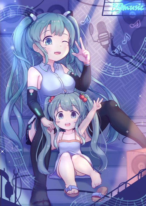 大遲刻! #VOCALOID #初音ミク #ミクの日 #ミクの日2019 #ミクちゃん https://t.co/9gBhawWszE 