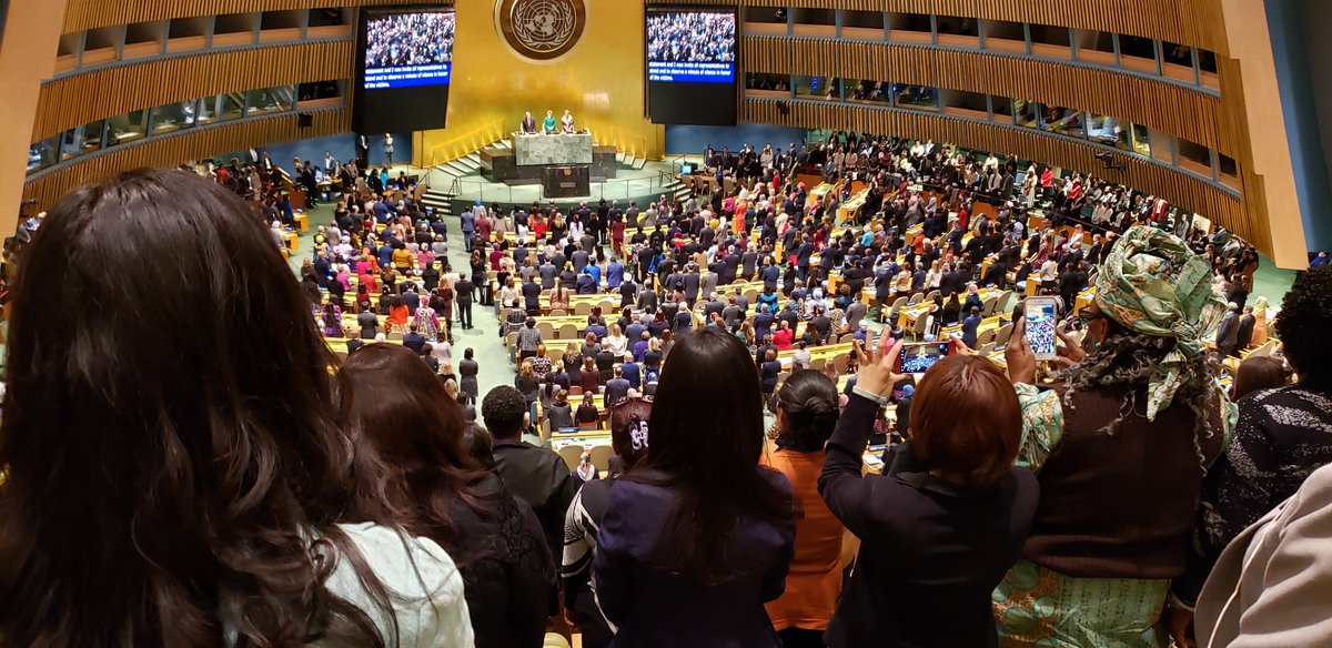 JaneMeriwas's tweet photo. Opening session of the UNCSW63 in NY, indigenous women on the rise. Thank you to IWGIA for give this voice @SamburuWtrust @IWGIA @SlLeth @HRDAfrica @nchrdkenya @severinalem @IreneSenei @awdf01 @voicetweetz @hivosroea @EileenWakesho @GlobalNamati @ajws https://t.co/QFJFipp71j