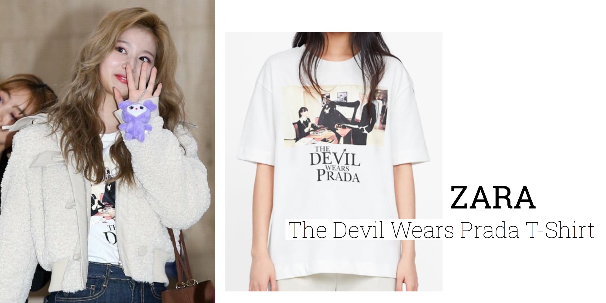 devil wears prada t shirt zara