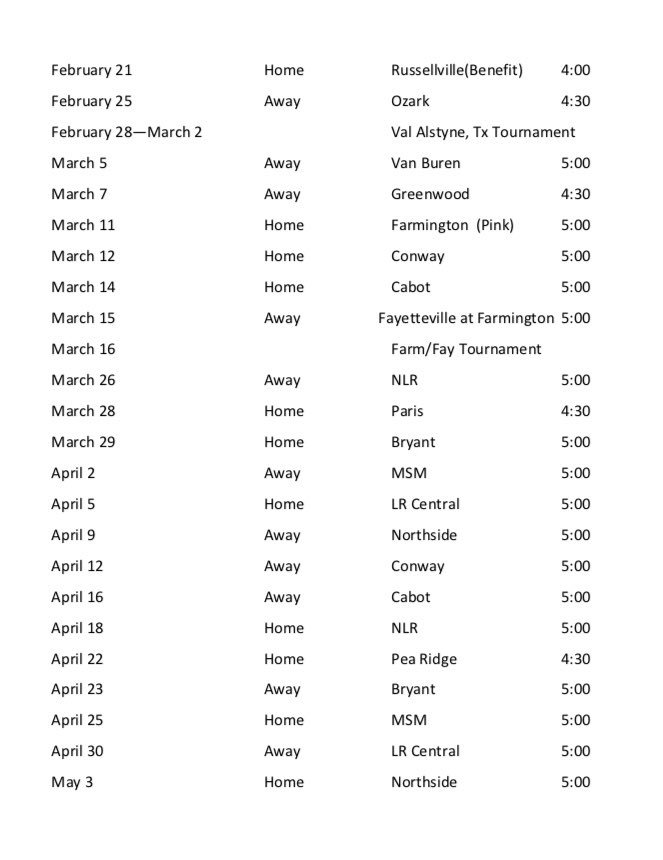 2019 Southside Softball games
