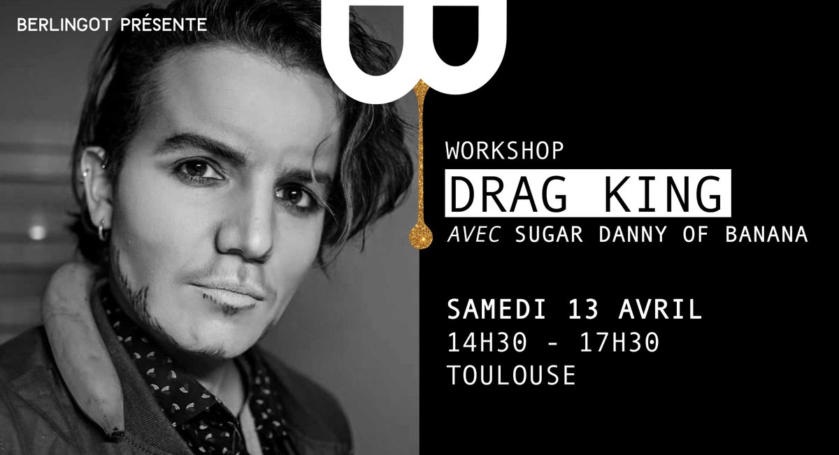 Berlingot_'s tweet photo. Prochain workshop / Toulouse / Drag King.
Samedi 13 avril 2019 - 20 places.
Réservations en ligne ici : https://t.co/7vx8KKfhIv https://t.co/HI6QQkG7qF