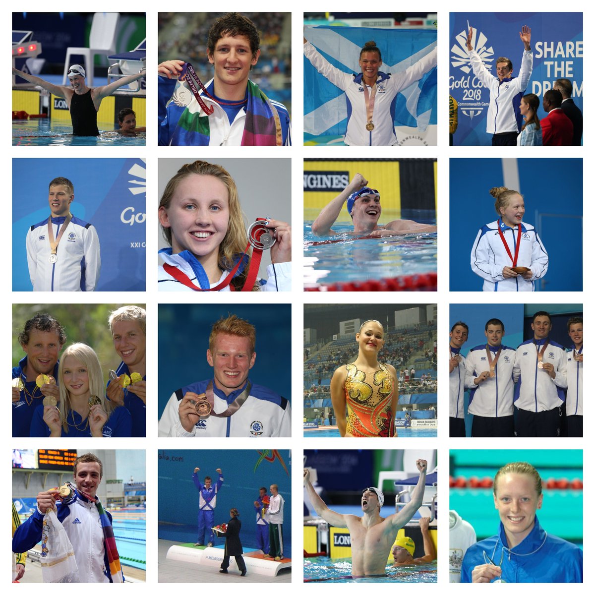 ScottishSwim's tweet photo. It's #CommonwealthDay which always reminds us of special times with @Team_Scotland . Here are just a few of the many happy memories we have. https://t.co/VMBxS9bBk5