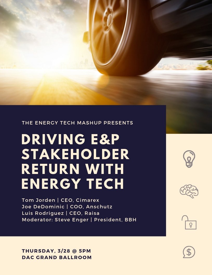 Join our panel of E&amp;P C-Suites discussing how their use of #energytech has improved results and driven stakeholder return for their companies. Register at bit.ly/2EQ0wv4