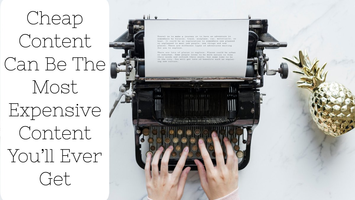 Websitesprout's tweet image. Cheap Content Can Be The Most Expensive Content You’ll Ever Get websitesprout.com/cheap-content-…