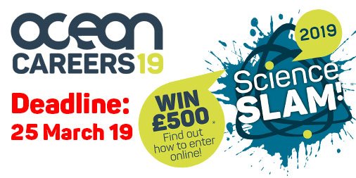 OceanCareers's tweet photo. Don't miss out! The DEADLINE is fast approaching for the @rbr_global #Ocean Science Slam held alongside #OceanCareers. 

Enter now for the chance to win £500 &amp; the opportunity to connect with prospective employers &amp; innovative #oceantech companies.

https://t.co/eWPx9P30bE https://t.co/JFASWhi53u