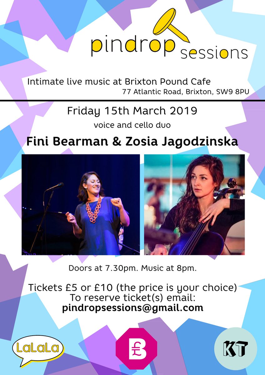 LaLaLaRecords's tweet photo. 📢 PinDrop is back on Friday night at @brixtonpound with the wonderful @Singingfeenz and @MusicZosia - come and join us 👀👂👀👂👀👂 https://t.co/9M4mKAoRXy