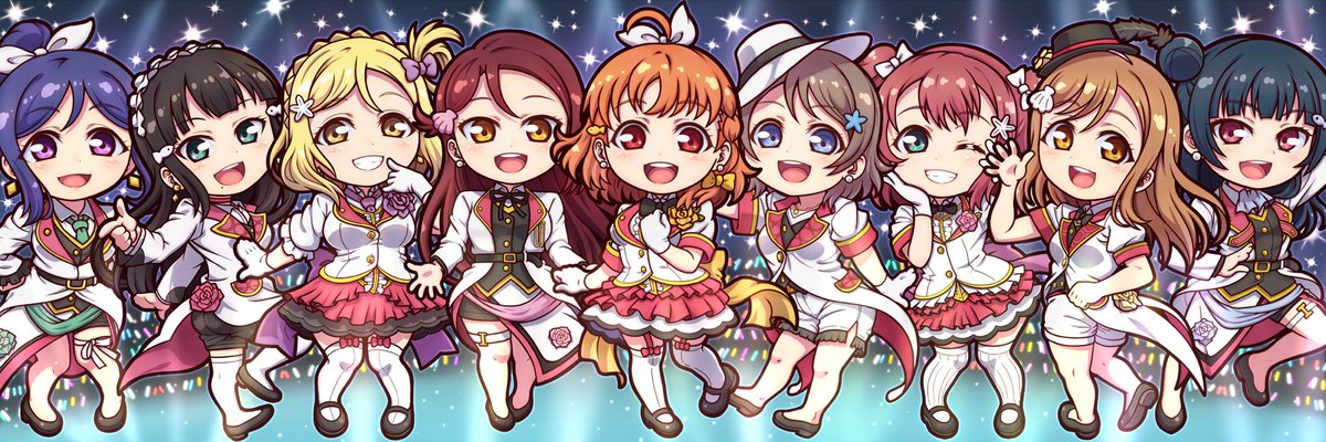 Miloku みろく En Twitter Mirai Ticket ミラチケ衣装のデフォルメaqours ヘッダー用に詰め合わせてみました