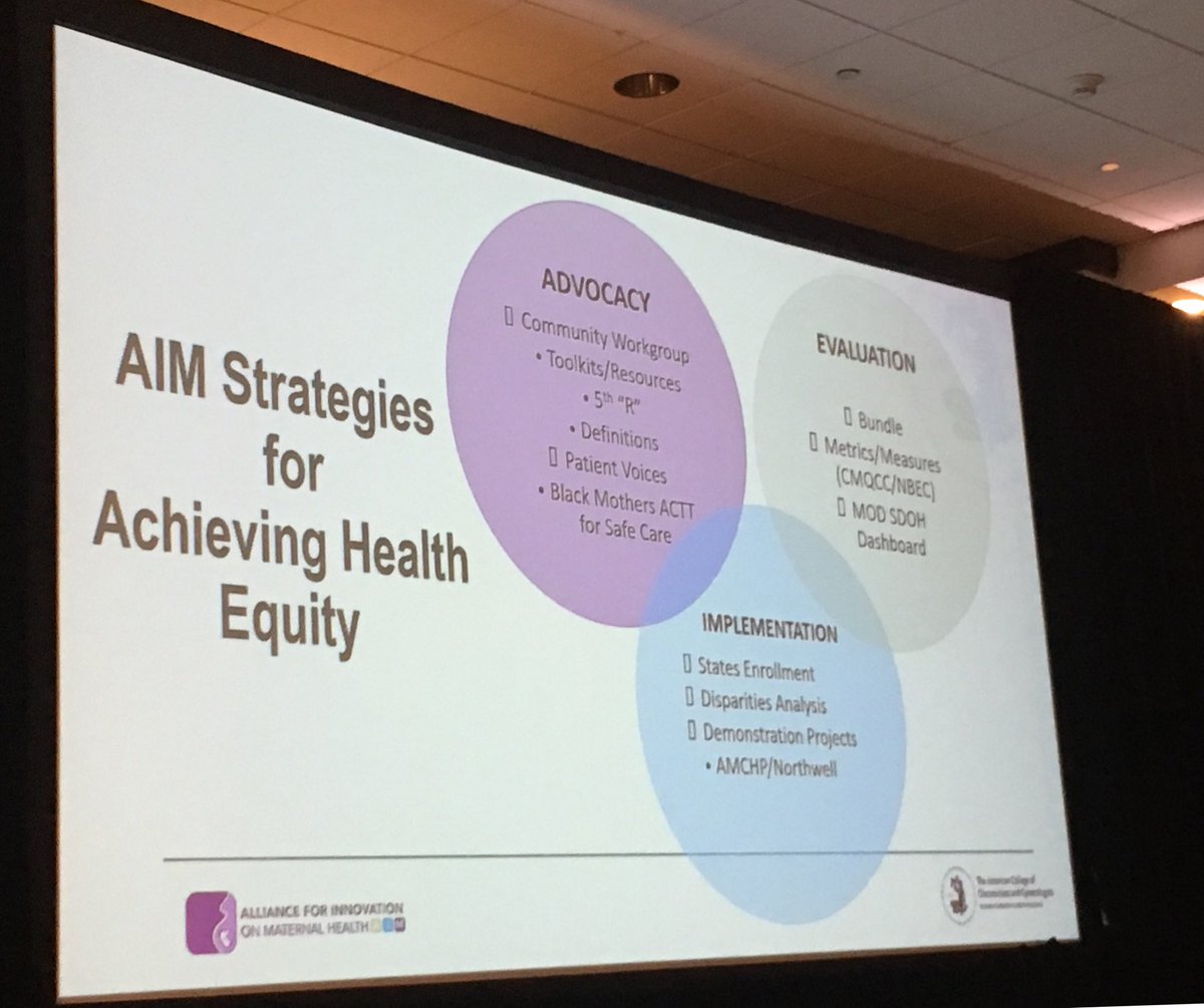 TXmommydoc's tweet photo. ⁦@ACOGAction⁩ AIM strategies to achieve equity in maternity outcomes. #AccessIs Equity https://t.co/ObvqCUtqk0