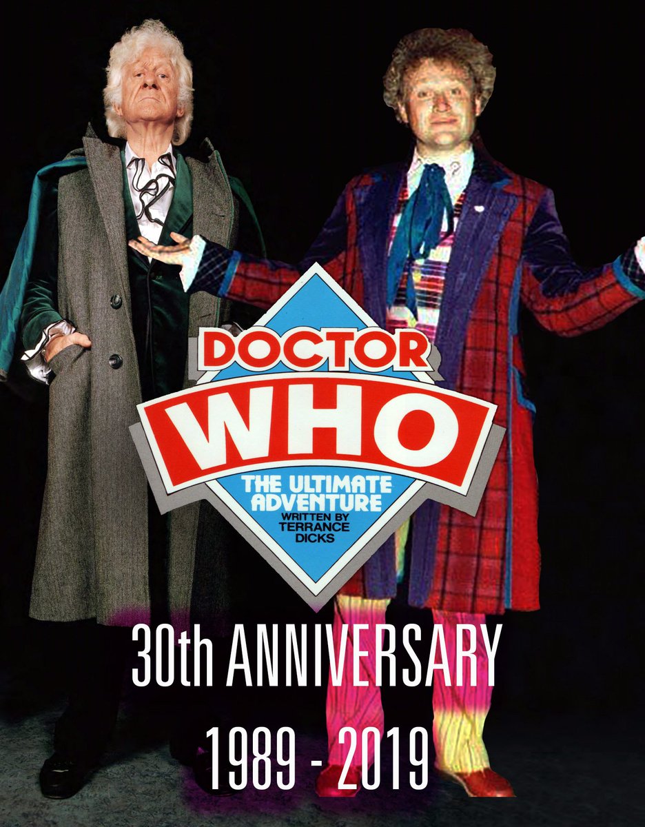 Hard to process that 30 years ago this week #DoctorWho #UltimateAdventure hit the road for a 5 month tour of the UK.  Jon Pertwee & @SawbonesHex both commanding the stage as The Doctor.  It might not have been the best show but it certainly was fun!