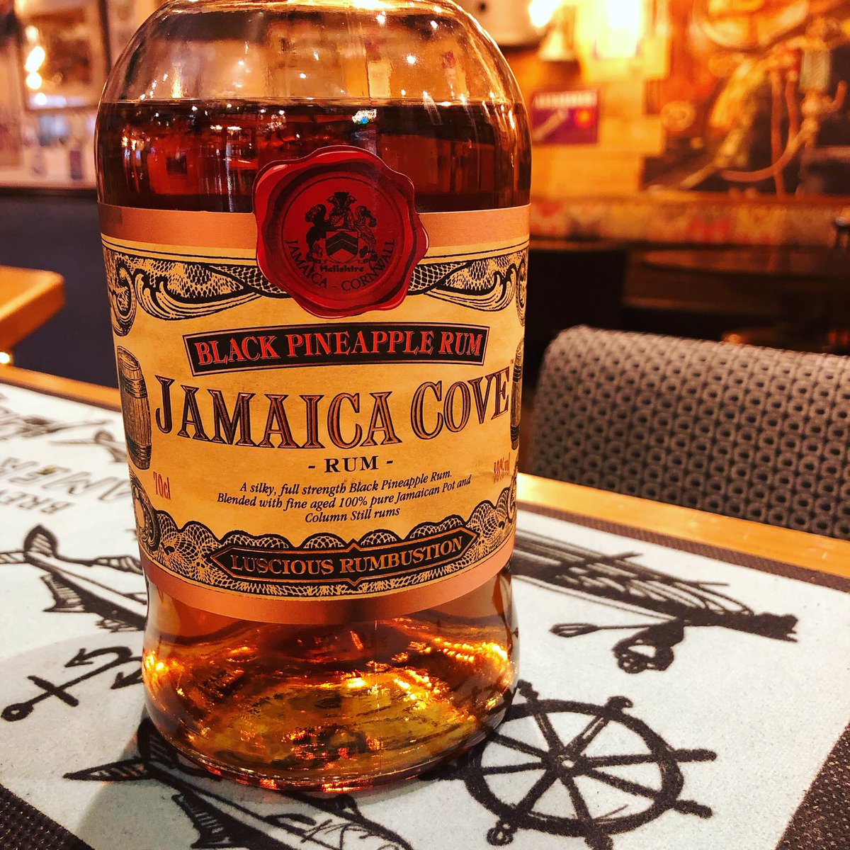 RHUM JAMAI CA COVE BLAC K GINGER 70cl 40° à 32€ RHUM AMBRE valdor74