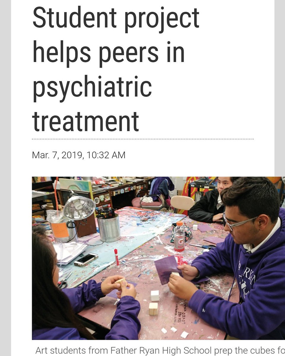 Studio4DatFRHS's tweet photo. So excited about this ongoing collaboration with @VUmedicine #artandmentalhealth #arttherapy #nashvillearted #k12artchat #artatfrhs #copingcubes
Full story link in bio https://t.co/gllIEReO17