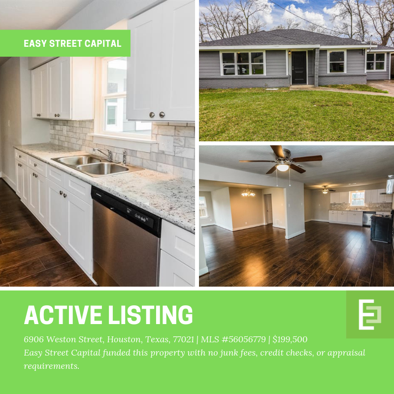 EasyStreetCap's tweet photo. #HoustonRealEstate Investors: Our Borrower utilized our #EasyFlip program and is selling this completely remodeled, 4 bedroom property near the #MedicalCenter! View our #fixandflip loan terms here: https://t.co/YuHTZFk0mw https://t.co/cS4BPbLoz5