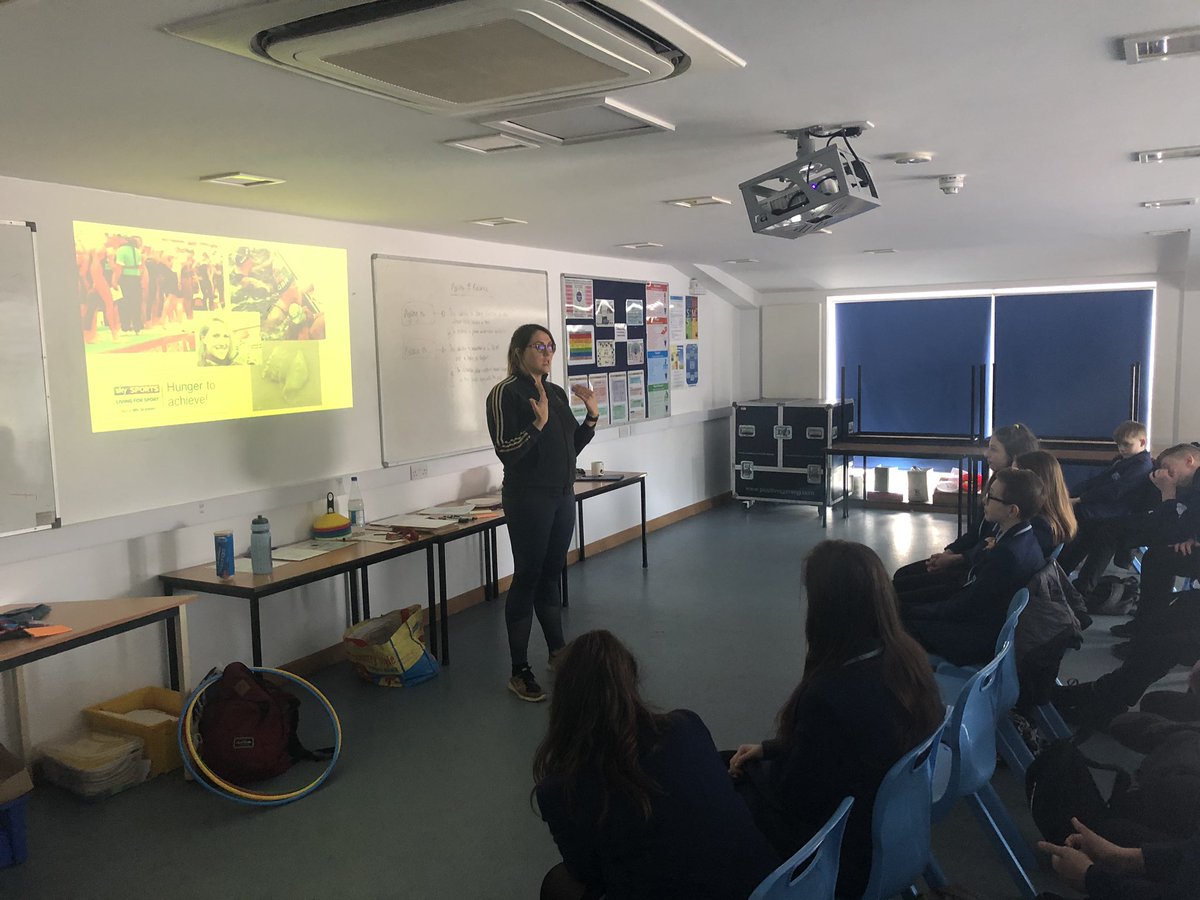 Our Year 9 BTEC students were fortunate enough to take part in a session with @CassiePatten  in their lessons today. All students took great inspiration from your story and loved the practical element! Huge thanks to Cassie and @JJPEandSport for organising! #Olympicinspiration