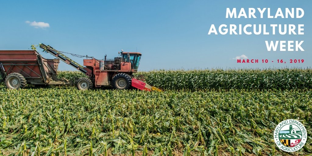 MdAgDept's tweet photo. To recognize the hard work of Maryland farmers and the critical role agriculture plays in our state, @GovLarryHogan has declared March 10-16 as Maryland Agriculture Week! More info here: https://t.co/5MgqaSlAI1 #MdAgWeek #NationalAgWeek https://t.co/orKKRGp8Ie