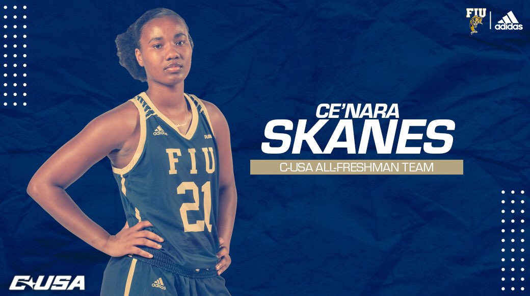 Ce’Nara Skanes grabs a spot on the  <a href="/ConferenceUSA/">Conference USA</a> All-Freshman Team! 👏

#PawsUp🐾 | #OwnYours