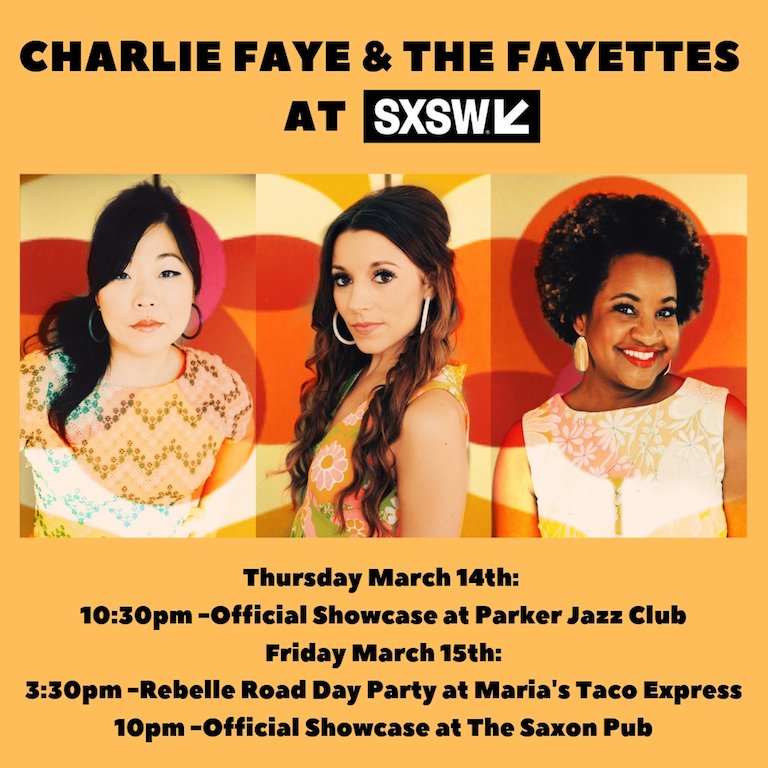 Make your plans now to see <a href="/CharlieFaye/">CharlieFaye</a> at #SXSW2019 this week!