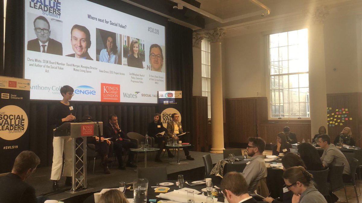 ‘We need to make sure we’re focused on the problems we’re addressing not just the solutions we like’ - <a href="/annasofiagross/">annasofia.gross</a> <a href="/projectaccess_/">Project Access</a> #SocialValue #SVLS19 #socent