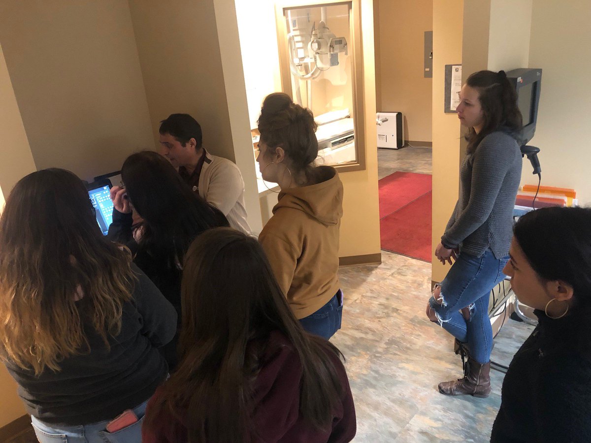 GURadSci's tweet photo. We were able to share a Rad Tech experience to a group of eager Erie High School students on March 6th in our state of the art lab. If anyone is interested please contact the RAD SCIENCE Department. https://t.co/fNDQJOO51Q