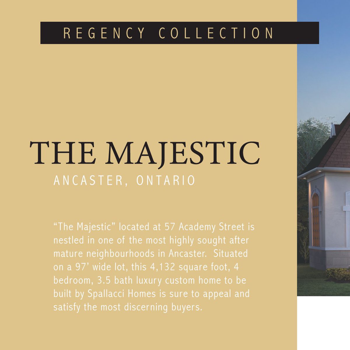 spallaccihomes's tweet photo. The Regency Collection is an exclusive offering of custom-designed single-detached homes. Learn more about The Majestic, see the floor plans &amp; much more by visiting https://t.co/4mFM2rm5Wg or by calling 905-389-6421!

#RegencyCollection #Ancaster #Home #LiveBeautifully https://t.co/Ykvc9EStat