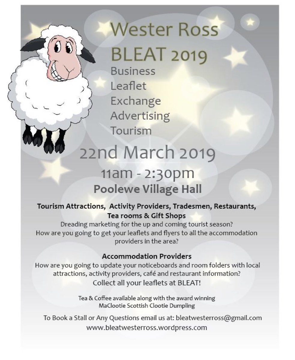 mckeangardner's tweet photo. Looking forward to joining other businesses &amp;organisations from #westerross #scotland at the leaflet exchange next week. This is a great way to exchange and distribute information! For more info ➡️ https://t.co/QMRapgAZQ4 https://t.co/LWbofxuScz
