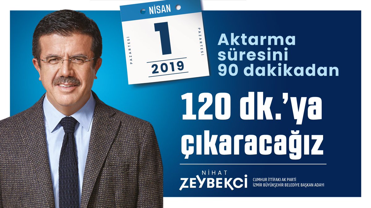 Toplu ulaşımda 90 dakika olan aktarma süresini 1 Nisan’dan itibaren 120 dakikaya çıkararak, hemşehrilerimizin tek bilet ile İzmir’in her yerine seyahatini kolaylaştıracağız. #İzmireDeğer