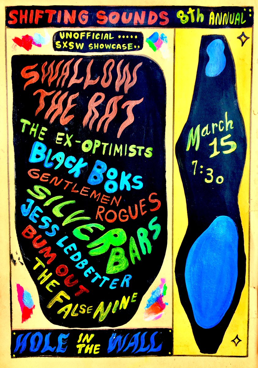 Shifting Sounds (@shiftingsounds) on Twitter photo Join us for our 8th Annual SXSW unofficial showcase / party at one of our favorite local venues, the legendary <a href="/HITWatx/">Hole in the Wall</a> - we have some great bands on the line up this year <a href="/blackbooksmusic/">black books</a> <a href="/GentlemenRogues/">Gentlemen Rogues</a> <a href="/SilverBars_Band/">Silver Bars</a> and more!! Join us for our 8th Annual SXSW unofficial showcase / party at one of our favorite local venues, the legendary <a href="/HITWatx/">Hole in the Wall</a> - we have some great bands on the line up this year <a href="/blackbooksmusic/">black books</a> <a href="/GentlemenRogues/">Gentlemen Rogues</a> <a href="/SilverBars_Band/">Silver Bars</a> and more!!