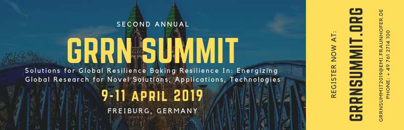 Resilience_NU's tweet photo. Join us in Freiburg, Germany on April 9-11 for the 2nd Annual Global #Resilience Research Network Summit (hosted by @Fraunhofer_EMI this year). The program will feature the new "GRRN Young Researcher's Award, finalists to be announced soon! https://t.co/Hn5Mf2Y39Y