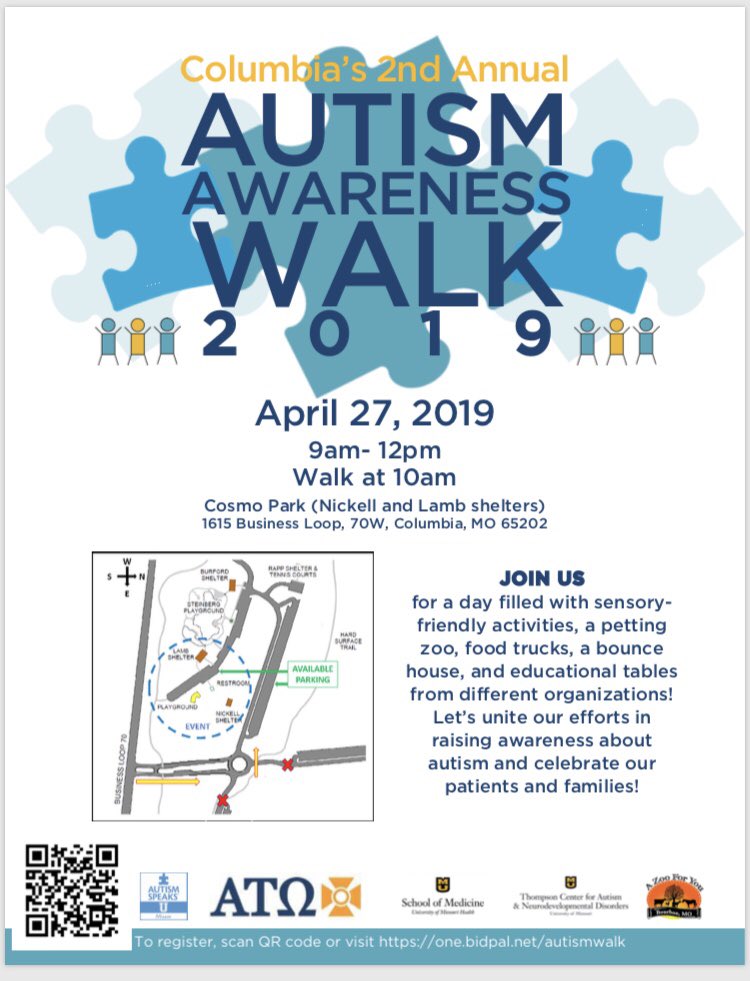 Mark your calendar for April 27th,  we would love to see you come out and exsperience this fun filled day with us. All proceeds go to <a href="/MUAutismSpeaksU/">AutismSpeaksU-Mizzou</a>