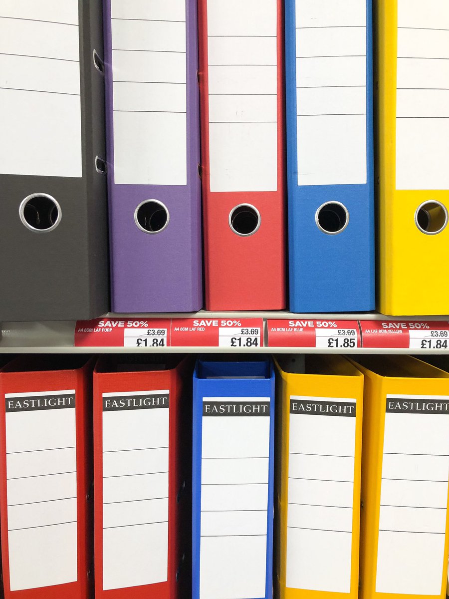 OfficeOCardiff's tweet photo. Organisation is the key to success 🔐 50% off binders for a limited time! 
#office #officeoutlet #officesupplies #deskorganisation https://t.co/grWG4hmTcB