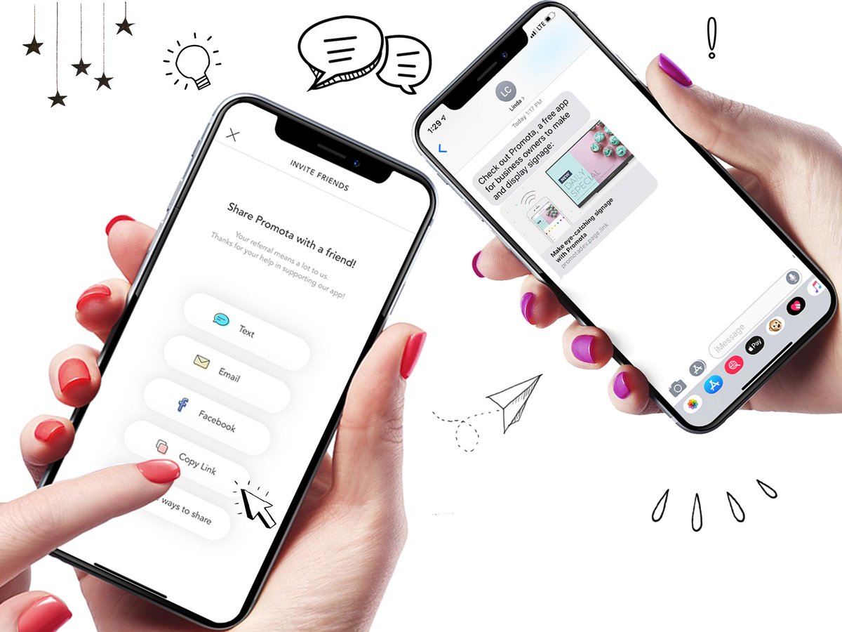 App_Promota's tweet image. Know a #smallbusinessowner interested in #digitalsignage? Invite friends to use Promota through our new referral page. It's fast and easy, take a look: promota.net/blog/invite-fr…