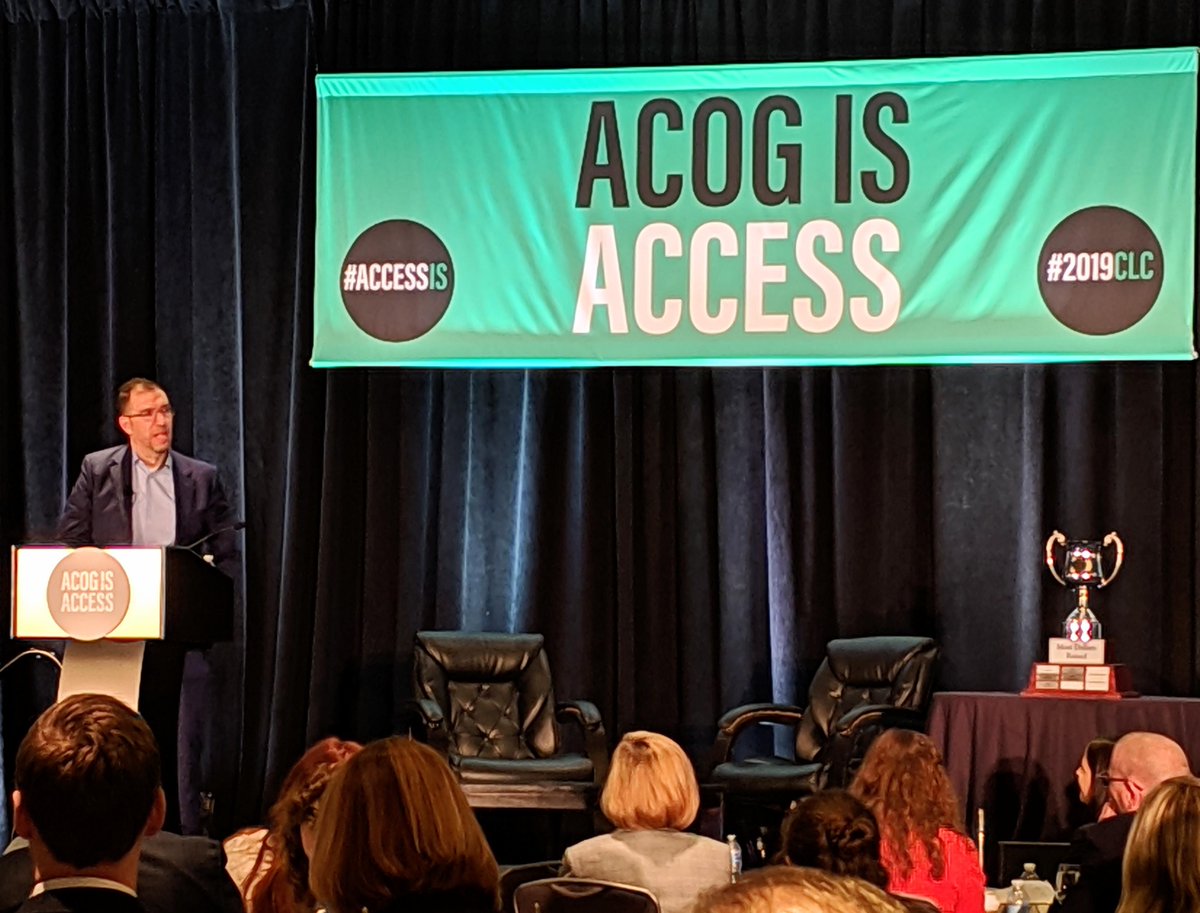 ACOGAction's tweet photo. Great insights from #2019CLC keynote speaker, Fmr. Acting Administrator for CMS, @ASlavitt about how health care reform in 2019 will affect what #AccessIs. https://t.co/yf5cKlEOIq