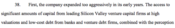 scottshapiro's tweet photo. From the #munchery bankruptcy filing. I wonder how many more statements like these we will see. h/t @benedictevans https://t.co/jMub2iVtVr