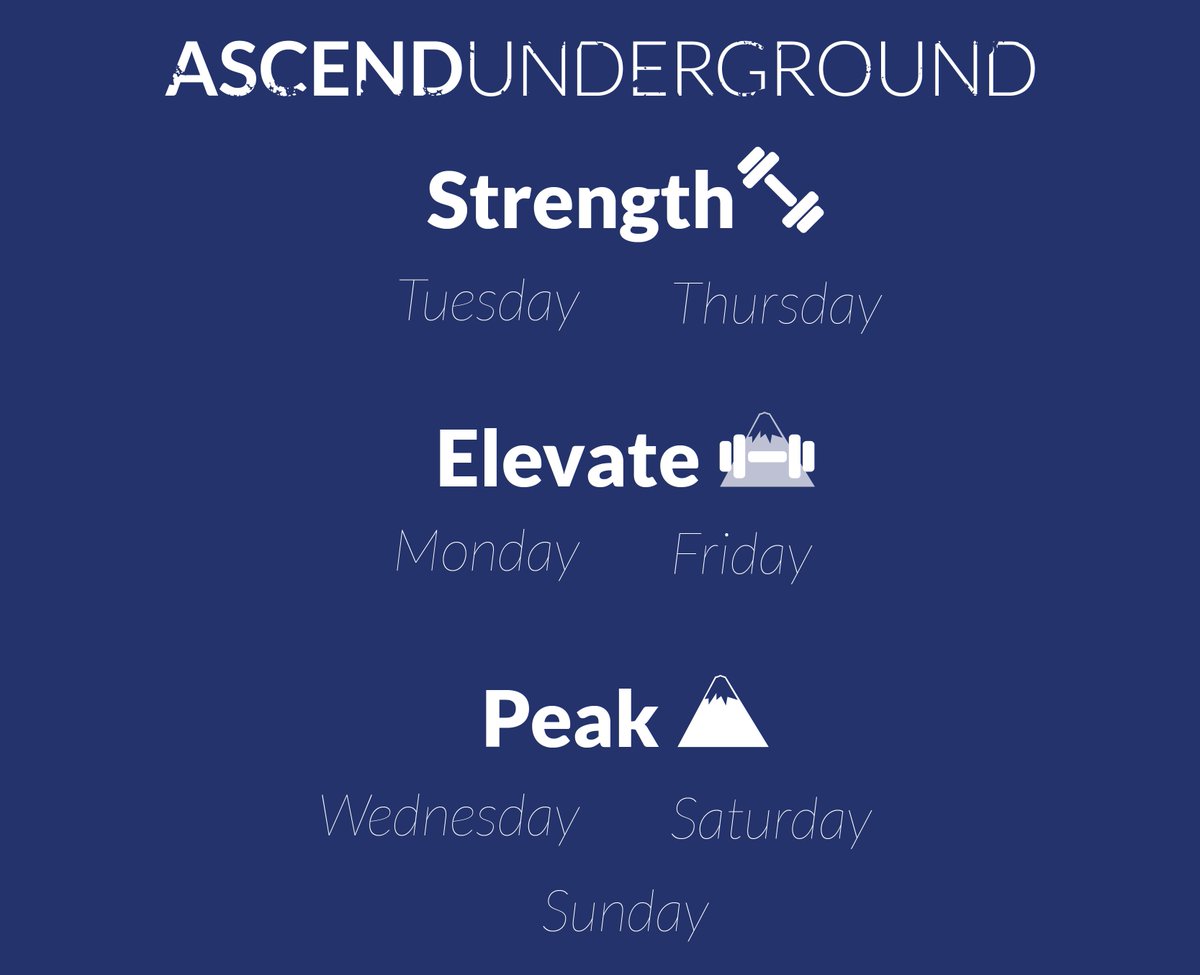 Here's the week's Ascend Underground schedule. Book your classes! 💪 ow.ly/3zk330o0ogv #howiascend #visitdelray