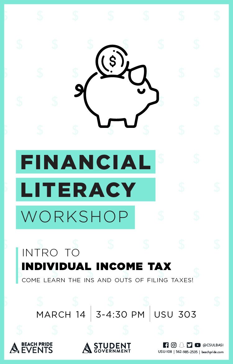 Tax season is here! Need help? No worries! ASI offer a workshop for students 3/13/19 in USU 303! Go Beach! #internationalstudent #highed #studentsuccess #gobeach