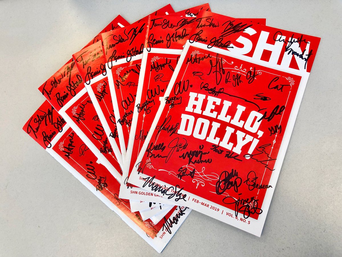 atgsanfrancisco's tweet photo. We're giving away signed #HelloDollySF programs! Want to win one? Follow us and reply with your favorite HELLO, DOLLY! song.
2 random winners will be picked 3/12 at 1:30pm PT. Rules: https://t.co/5l4kFXtD6G https://t.co/w3mVlqwNaX
