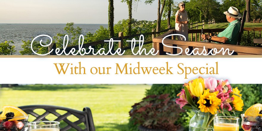 There's nothing quite like #springtime on the #EasternShore! Stay midweek at <a href="/greatoakmanor/">Great Oak Manor</a> and get your second night half off or your third night free! greatoakmd.com/chesapeake-bay… #Maryland #getaway
