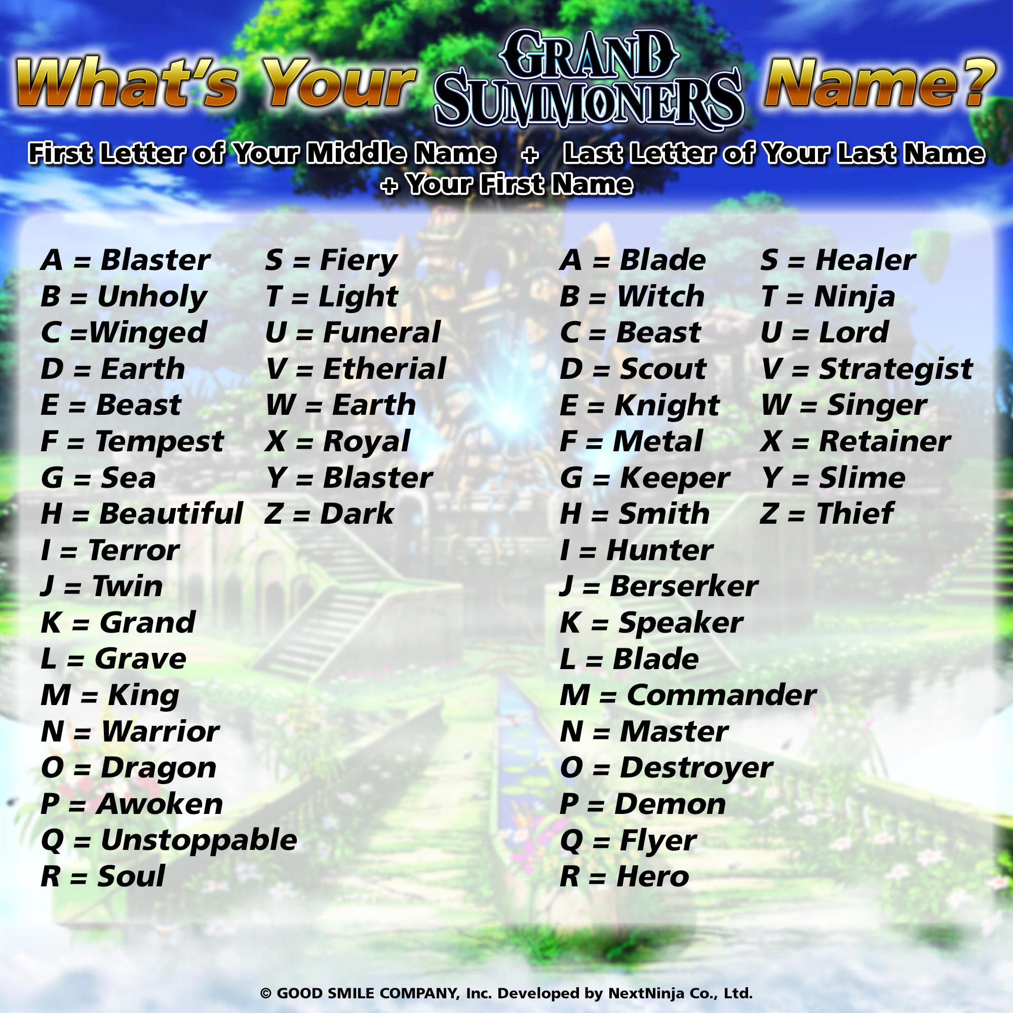 Crunchyroll Games What S Your Grand Summoners Name I M Soul Keeper
