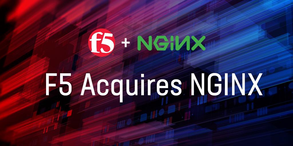 F5's tweet image. [Press Release] F5 acquires @nginx to bridge #NetOps &amp;amp; #DevOps, providing customers with consistent application services across every environment: bit.ly/2XQVE1n