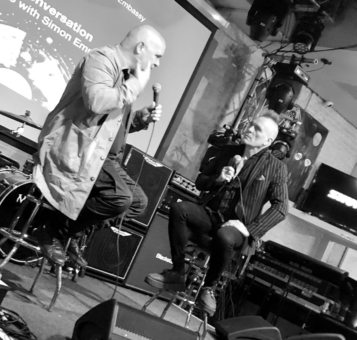 Such a privilege to hear these icons, activists &amp; all round good eggs <a href="/johnrobb77/">john robb</a> <a href="/emmerson_s/">simon emmerson</a>  #SXSW2019 &amp; learn about <a href="/ACSSofficial/">AfroCeltSoundSystem</a> &amp; #LushPlayer