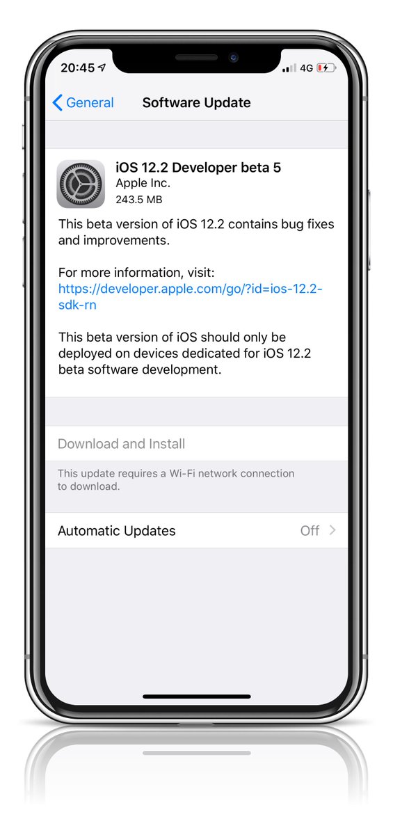 MaxdMerc's tweet image. iOS 12.2 Developer beta 5

#iOS122DevBeta5