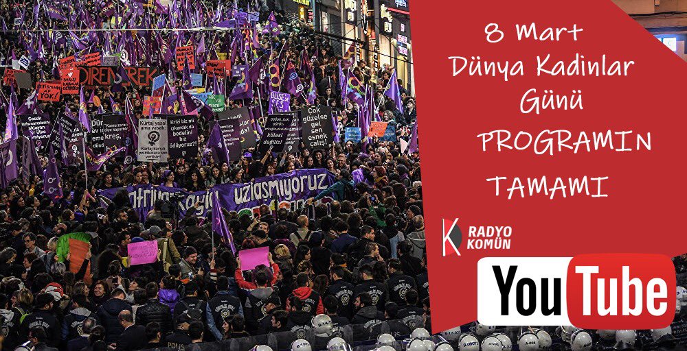 radyokomun's tweet photo. 8 Mart Dünya Kadınlar Günü yaptığımız programların özetini derledik. Kayda buradan ulaşabilirsiniz https://t.co/xIe7L9C28d https://t.co/mWUQ6agW9z