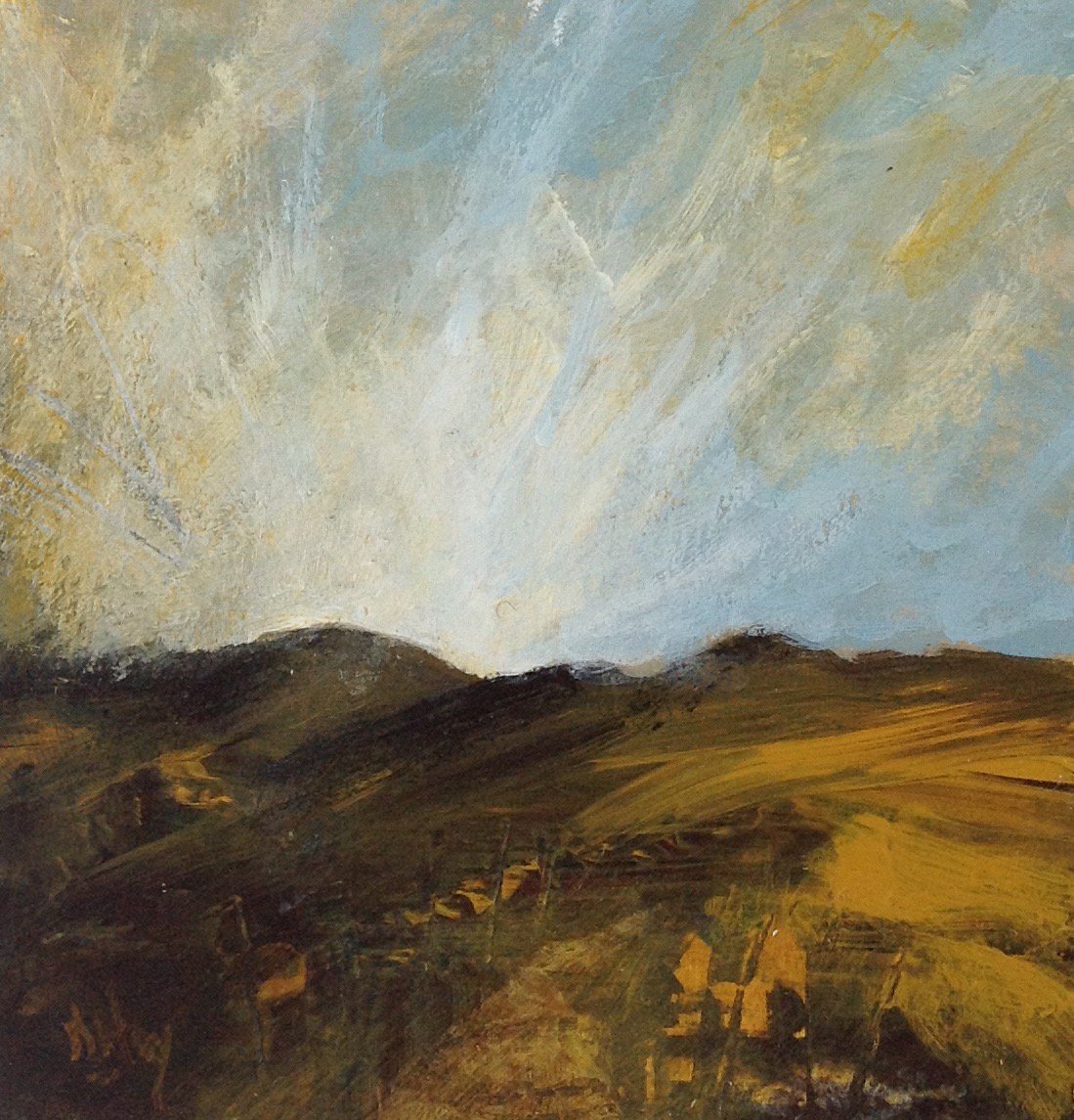 GalleryMelrose's tweet photo. Our latest exhibition, a collaborative exhibition by David Hay from Yetholm and Fife based artist Richard Wiatrek, runs until 23rd March.

Today's featured pieces are Close to Home, in mixed media, by David Hay and The Delivery, an oil on canvas, by Richard Wiatrek. https://t.co/MEimAr07Qo