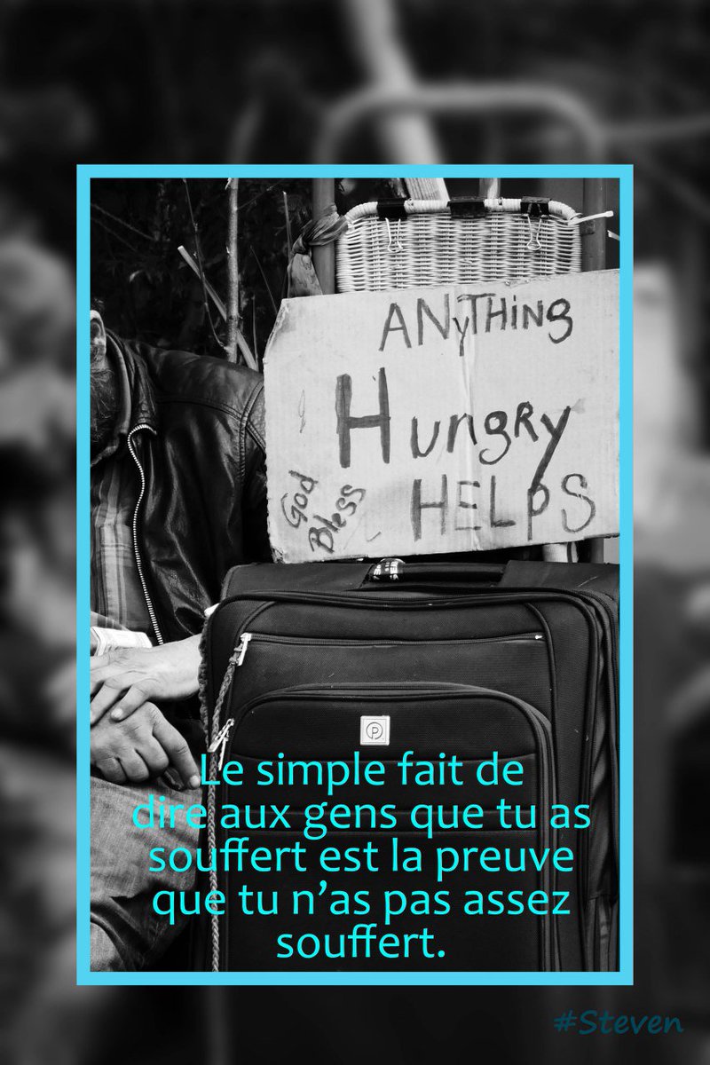 StevenDongmo's tweet photo. La vraie souffrance ne se dit pas.
#souffrance #good_week https://t.co/XXzR7eN5LO