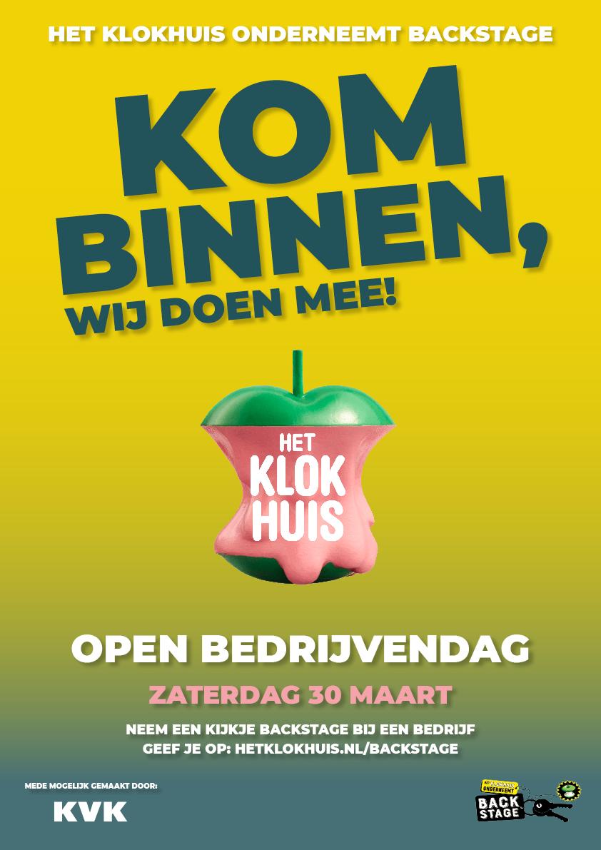 Op 30 maart doen wij mee aan #backstage van <a href="/hetklokhuis/">Het Klokhuis</a>! Meld je aan en kom kijken hoe het er bij ons aan toe gaat op de werkvloer. Wij hebben er zin in! Zien we je dan? backstage.hetklokhuis.nl/bedrijven/bomb…