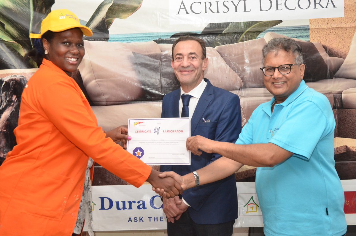 BascoPaints's tweet photo. A successful two day Duracoat training on Textured Finishes held on 7th &amp; 8th March 2019 at Basco HQ, Nairobi as part of our CSR to equip painters with technical skills. The training was attended by painters, interior designers, contractors and architects. #BascoCSR https://t.co/HtzH3CGeF7