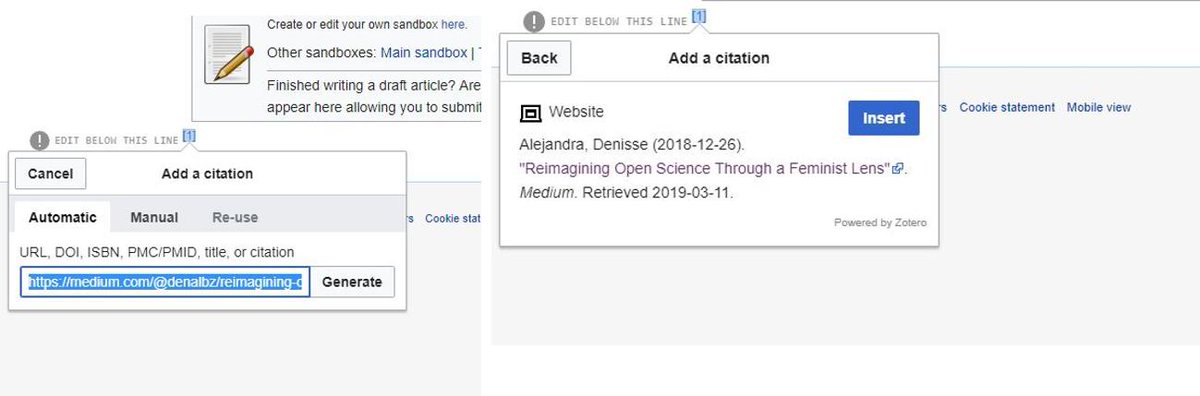 Anyone doing your PhD or any other academic document: if you make an account with <a href="/Wikipedia/">Wikipedia</a> then go to Sandbox &amp; then Cite you can literally just copy URLs or book titles or DOIs in there &amp; it generates a full reference! I could have saved days of my life...
#phdchat #phdlife