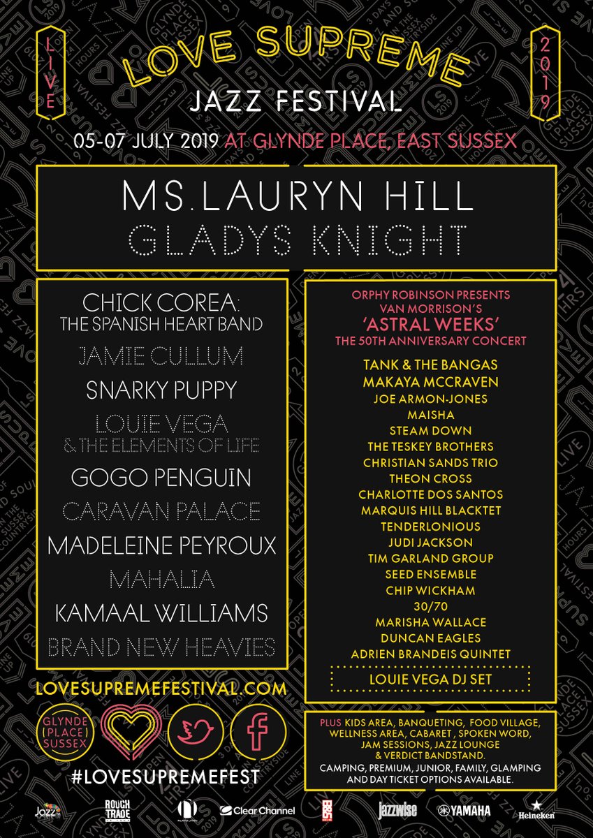 WIN a Supremium experience worth over £2k! 4 Supremium Camping Tickets + a luxury glamping tent, drinks &amp; food vouchers for Love Supreme 2019. Just RT this post and @ the 3 people you’d bring. Winner announced in 2 weeks! Head to our FB to enter there too! po.st/LS2019