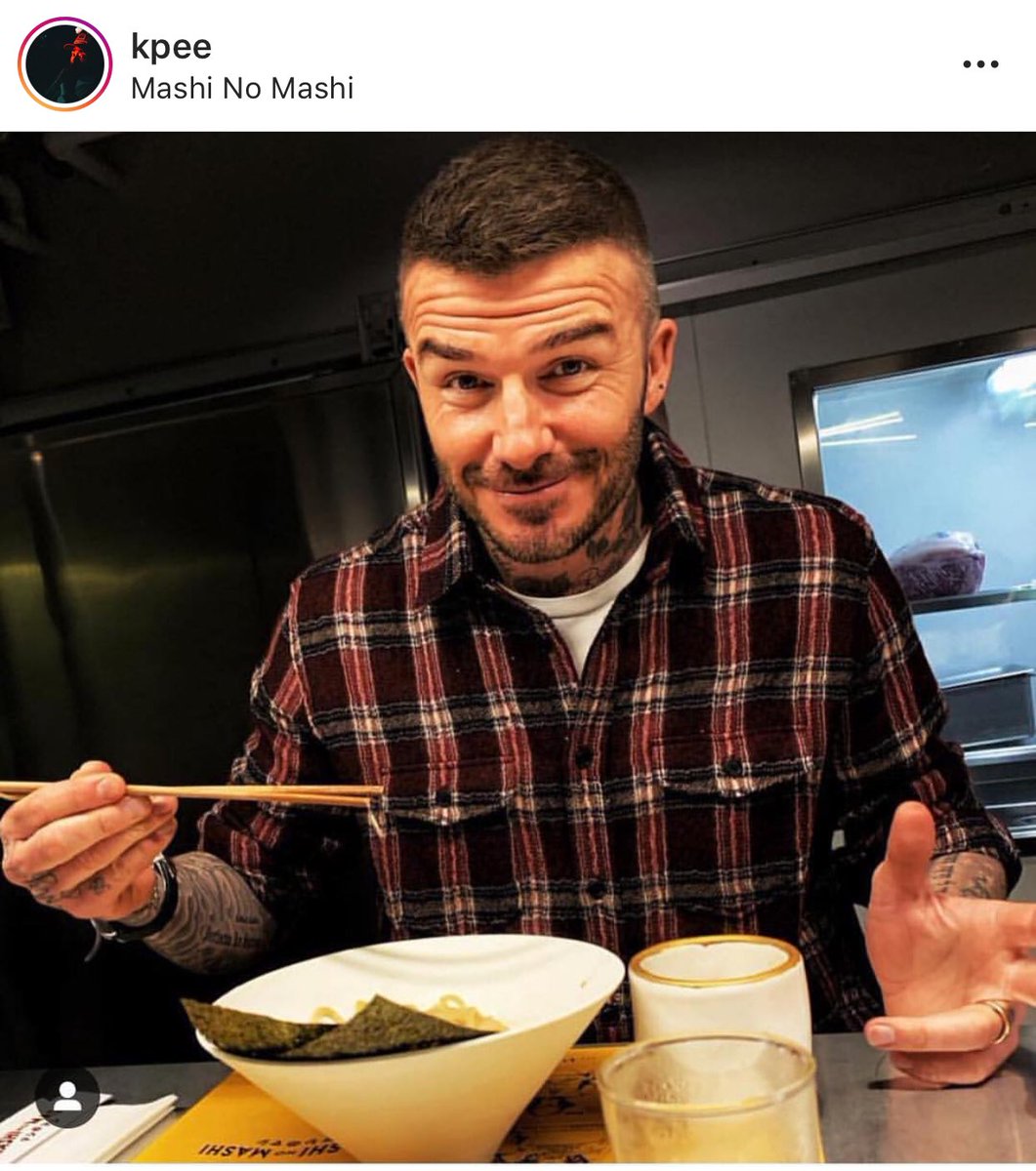 <a href="/kevinpoon/">KP</a> hosts #DavidBeckham at the newly opened #mashinomashi restaurant in #hongkong - keep up the good work! Always putting a smile on the customers face!
